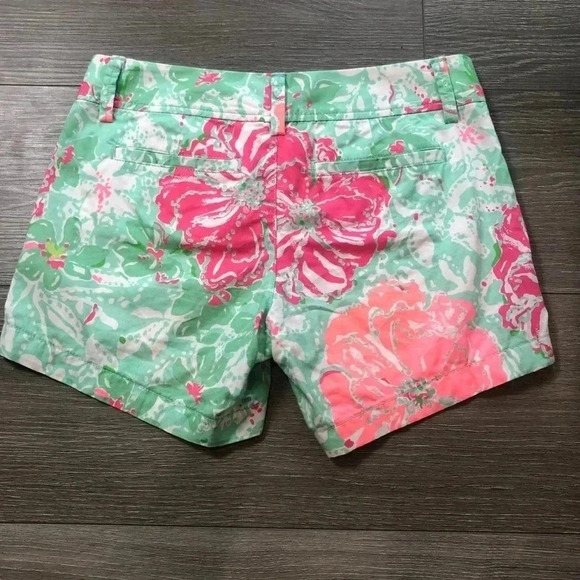 Lilly Pulitzer The Callahan Short Poolside Beach Walk Blue Size 00 - Picture 3 of 12